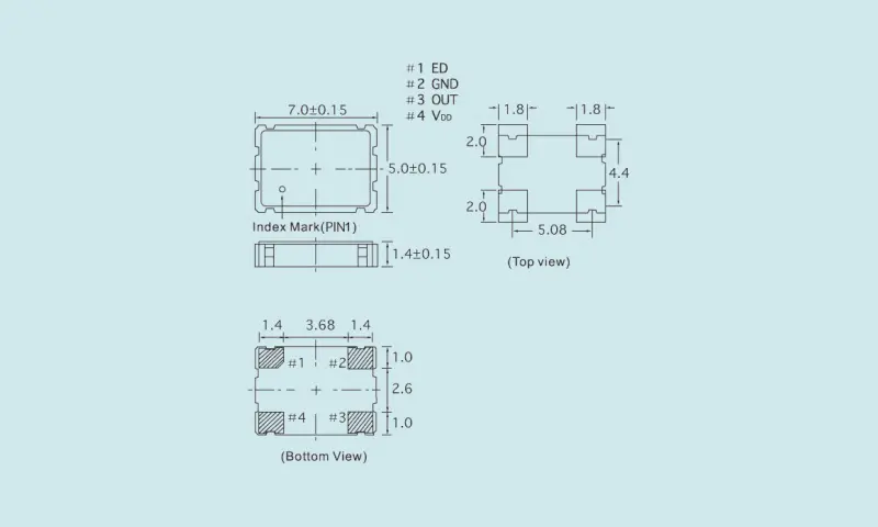 Kvartskristallresonator OSC 3,2&times;2,5